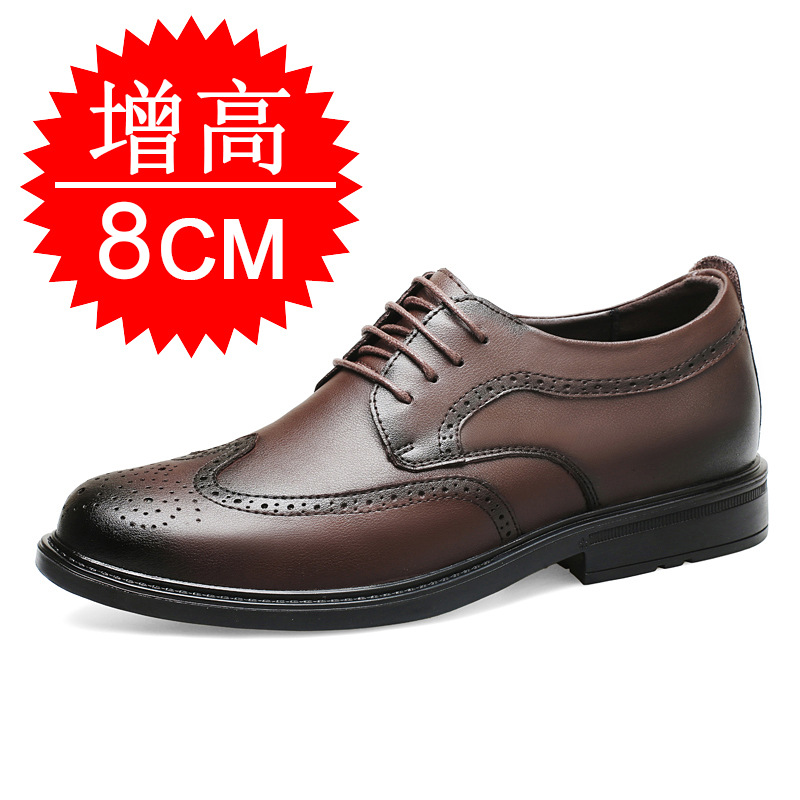 Men'S Shoes With Height Increase - Men Invisible Height-increasing Shoes 8 Cm