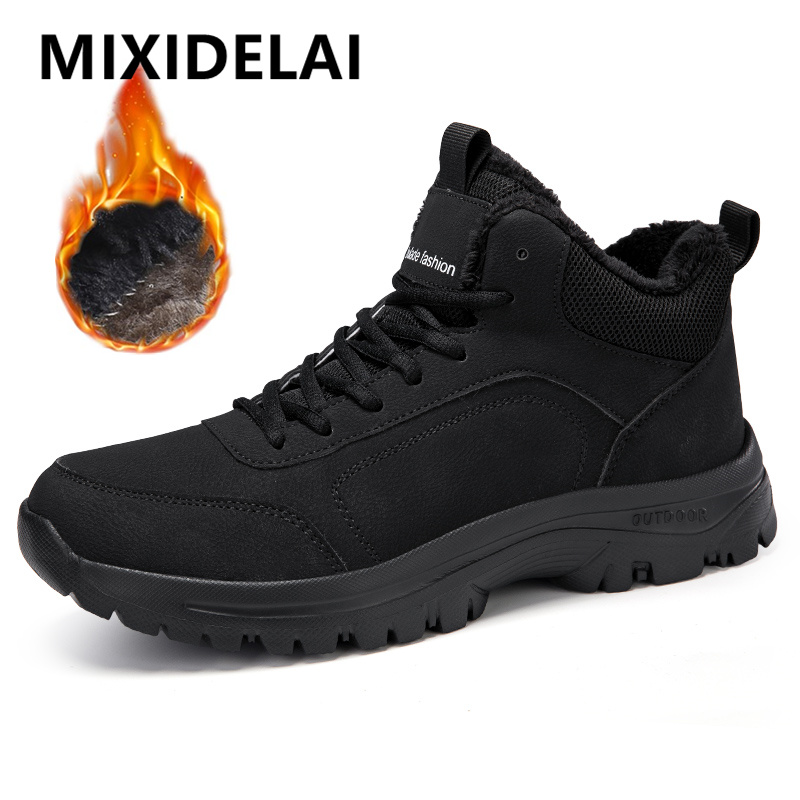 Men Shoes Type - Winter Men's Boots Warm Plush Men's