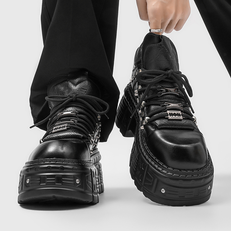 Men'S Shoes With Height Increase - New Gothic Punk Men's Platform Shoes