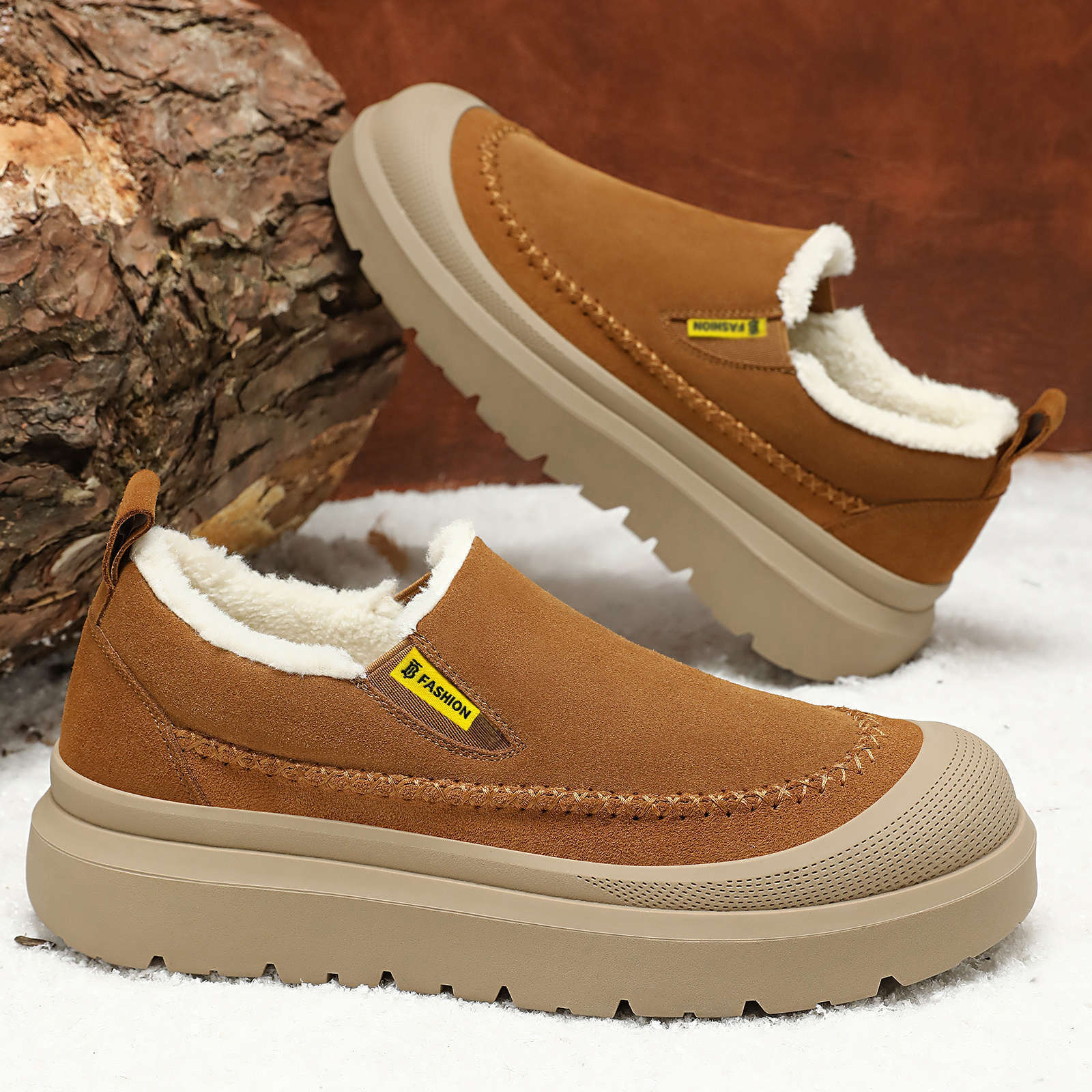 Men'S Shoes With Height Increase - Winter Men's Ankle Boots Thick Soled