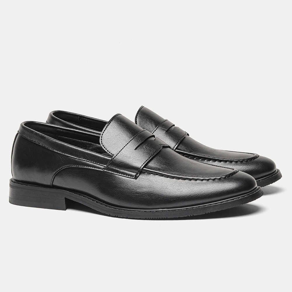 Men's Black Penny Loafers Clas - Men Shoes Boss recension och pris