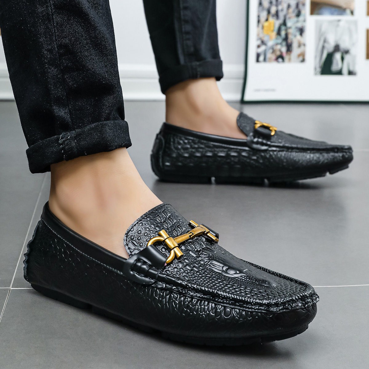 Driving Shoes for Men Brown Cr - Men Shoes Boss recension och pris