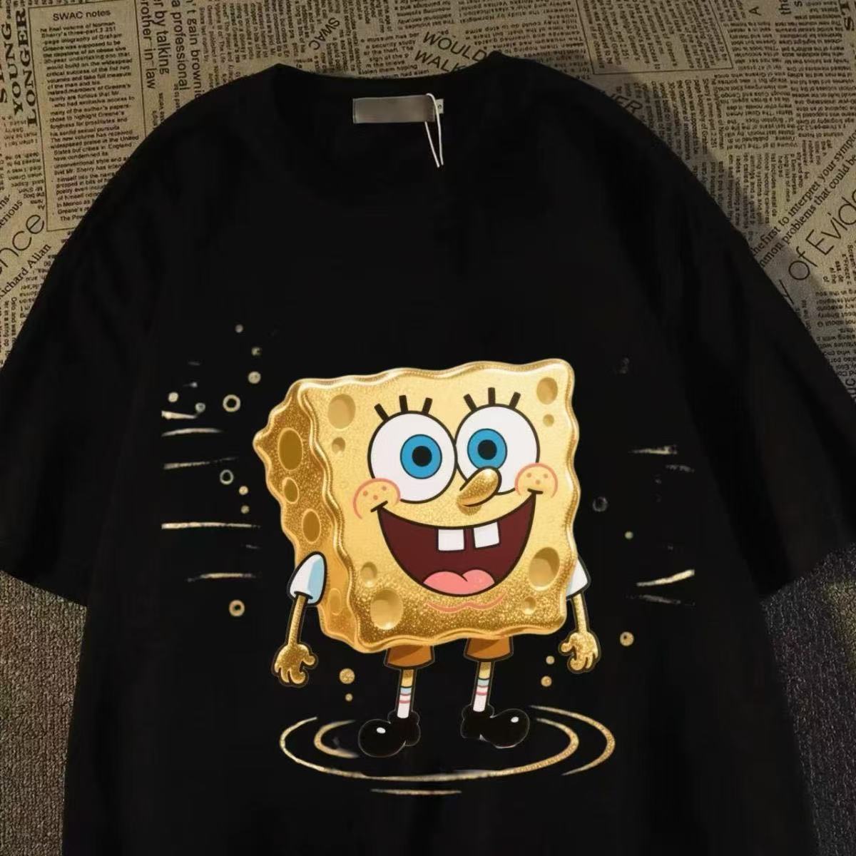 Vintage SpongeBob Print T‑Shir - Men'S Shoes For Crews recension och pris