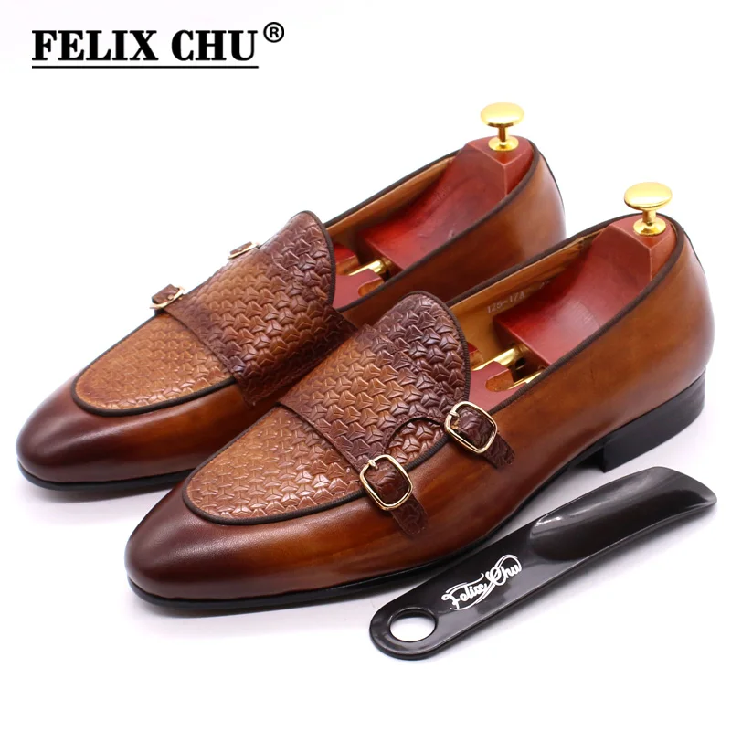 Men's Genuine Leather Loafers  - Monk Strap Shoe recension och pris
