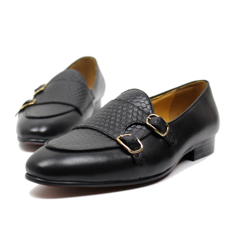 Men's Genuine Leather Loafers  - Monk Strap Shoe recension och pris