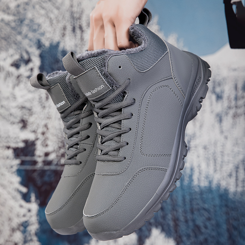 Winter Men's Boots Warm Plush  - Men Shoes Type recension och pris