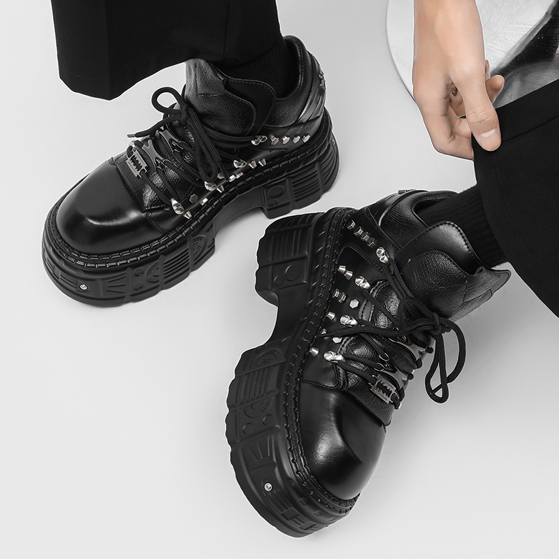 New Gothic Punk Men's Platform - Men'S Shoes With Height Increase recension och pris