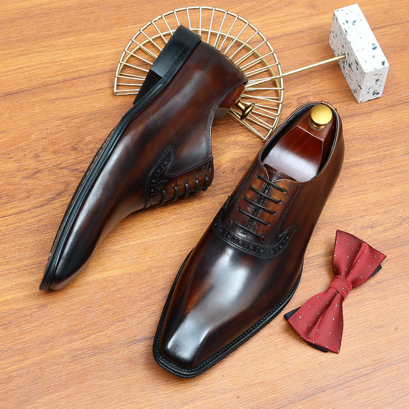 Handmade Leather Shoes Men's T - Monk Strap Shoe recension och pris