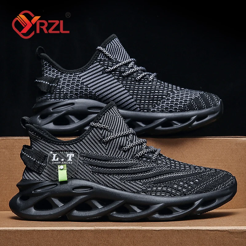 YRZL Men Sports Running Black  - Men Shoes Size 11 recension och pris